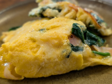 ほうれん草のオムレツ